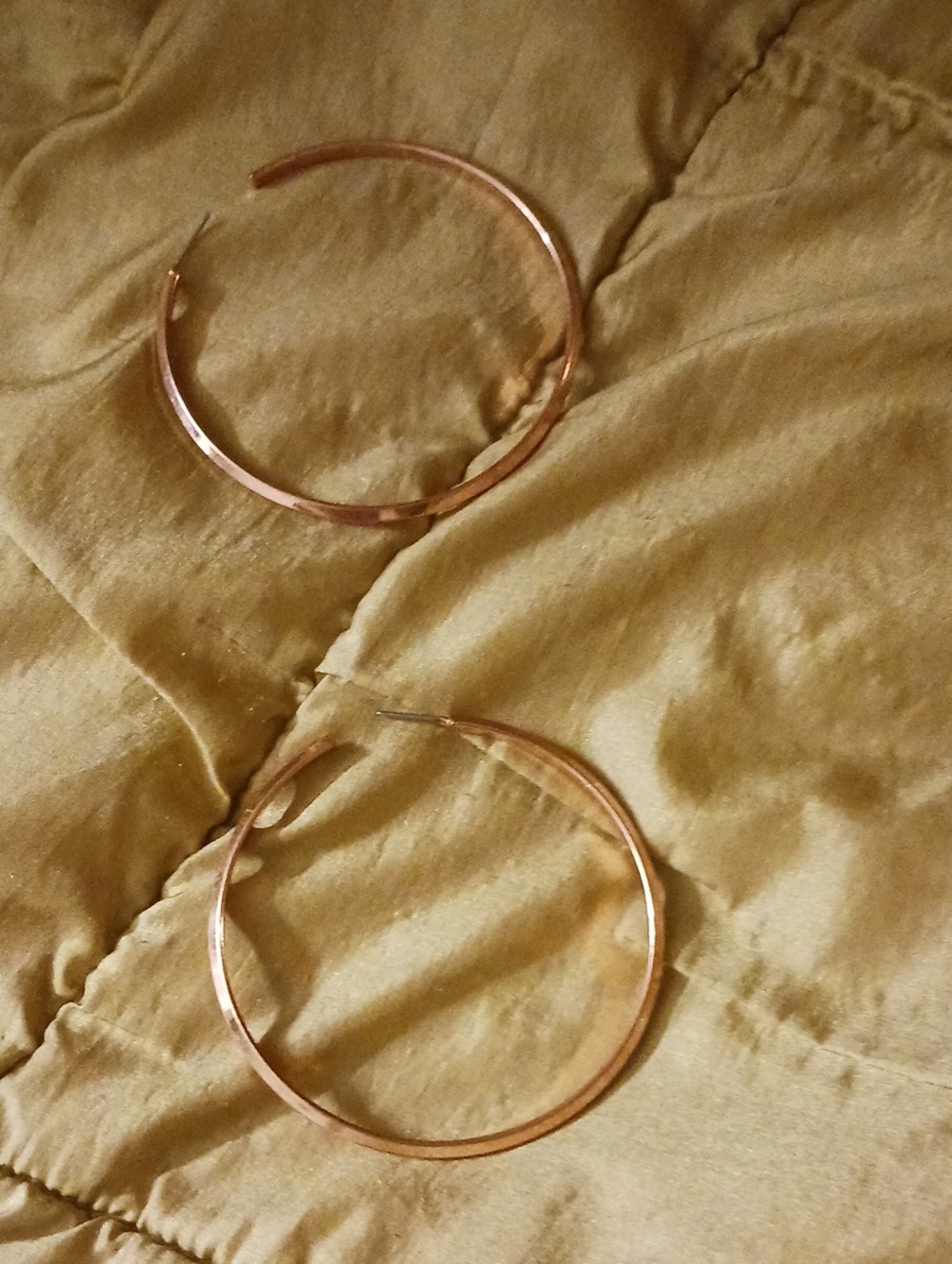Large Copper Hoops